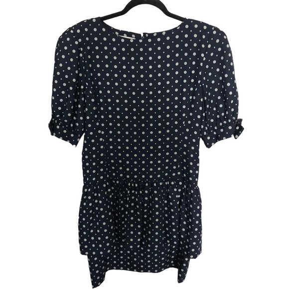 Albert Nipon Dresses & Skirts - Vintage 1980s Albert Nipon silk polka dot peplum dress